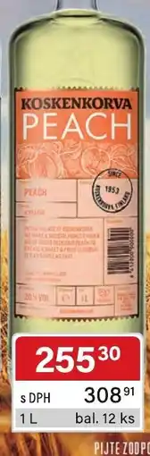 Qanto Koskenkorva peach nabídka