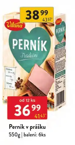 Qanto Vitana perník tradiční nabídka