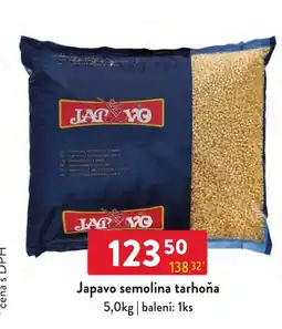 Qanto Japavo semolina tarhoňa nabídka