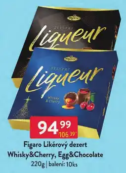 Qanto Figaro likérový dezert Whisky&Cherry, Egg&Chocolate nabídka