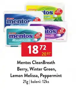 Qanto Mentos CleanBreath Berry, Winter Green, Lemon Melissa, Peppermint nabídka