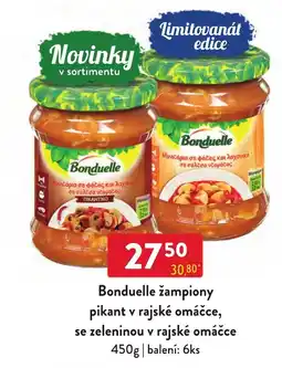 Qanto Bonduelle žampiony pikant v rajské omáčce, se zeleninou v rajské omáčce nabídka