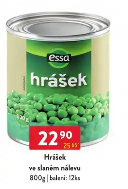 Qanto essa hrášek nabídka