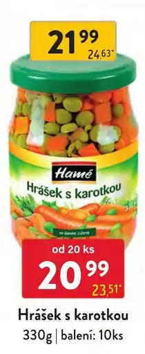 Qanto Hamé hrášek s karotkou nabídka