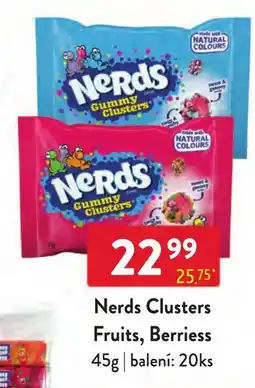 Qanto Nerds Clusters Fruits, Berriess nabídka