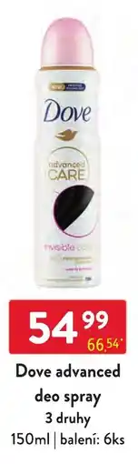 Qanto Dove advanced deo spray nabídka