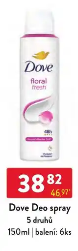 Qanto Dove Deo spray nabídka