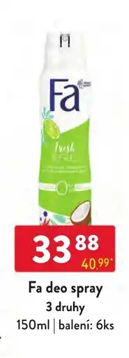 Qanto Fa deo spray nabídka