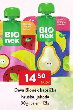 Qanto Deva Bionek kapsička hruška jahoda nabídka