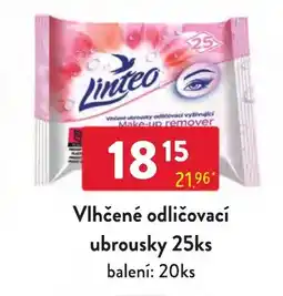 Qanto Linteo vlhčené odličovací ubrousky nabídka