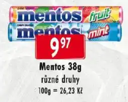 Qanto Mentos různé druhy nabídka