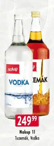 Qanto Nakup Tuzemák, Vodka nabídka