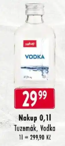 Qanto Nakup Tuzemák Vodka nabídka