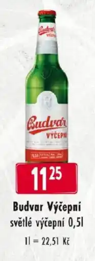 Qanto Budvar Výčepní světlé výčepní nabídka