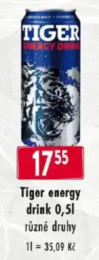 Qanto Tiger energy drink nabídka