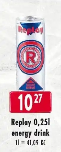 Qanto Replay energy drink nabídka