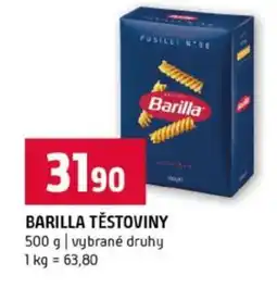 Terno Barilla těstoviny nabídka