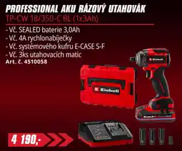 Einhell Einhell professional aku rázový utahovák tp-cw 18/350-c bl nabídka