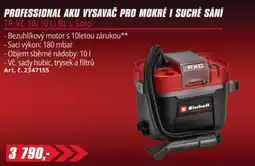 Einhell Einhell professional aku vysavač pro mokré i suché sání tp-vc 18/10 li bl l-solo nabídka
