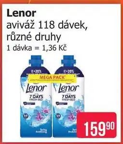 Teta Lenor aviváž 118 dávek, různé druhy nabídka