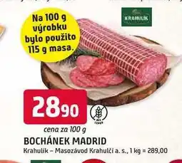 Trefa BOCHÁNEK MADRID nabídka