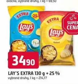 Trefa LAY'S EXTRA 130 g +25% nabídka