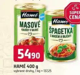 Trefa HAMÉ 400 g vybrané druhy nabídka