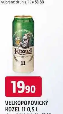 Trefa VELKOPOPOVICKÝ KOZEL 11 0,5 L plechovka nabídka