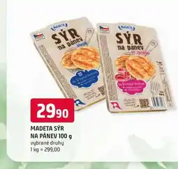 Trefa MADETA SÝR NA PÁNEV nabídka