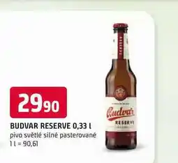Trefa BUDVAR RESERVE nabídka