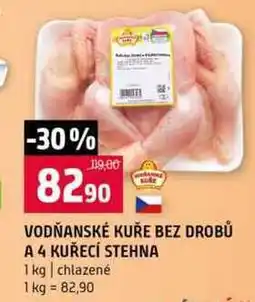 Terno VODŇANSKÉ KUŘE BEZ DROBŮ A 4 KUŘECÍ STEHNA 1 kg chlazené nabídka