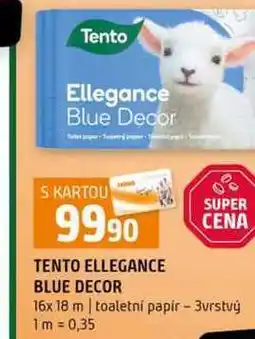 Terno TENTO ELLEGANCE BLUE DECOR 16x 18 m toaletní papír 3vrstvý nabídka