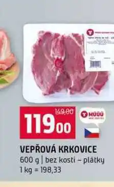 Terno VEPŘOVÁ KRKOVICE 600 g bez kosti plátky nabídka