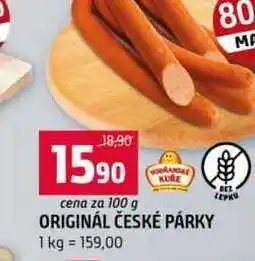 Terno ORIGINÁL ČESKÉ PÁRKY nabídka