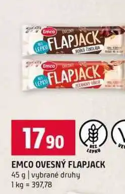 Terno EMCO OVESNÝ FLAPJACK 45 g vybrané druhy nabídka