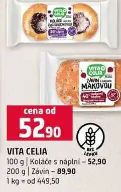 Terno VITA CELIA 100 g Koláče s náplní 200 g Závin nabídka