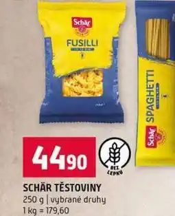 Terno SCHÄR TĚSTOVINY 250 g vybrané druhy nabídka