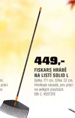 OBI Fiskars hrábě na listí solid l nabídka