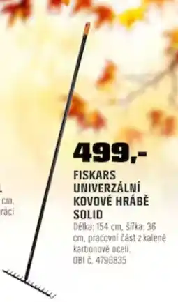 OBI Fiskars univerzální kovové hrábě solid nabídka
