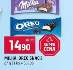 Terno MILKA, OREO SNACK nabídka