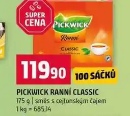 Terno PICKWICK RANNÍ CLASSIC 175 g směs s cejlonským čajem nabídka