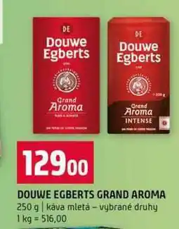 Terno DOUWE EGBERTS GRAND AROMA 250 g káva mletá vybrané druhy nabídka