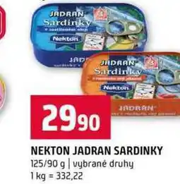 Terno NEKTON JADRAN SARDINKY 125/90 g vybrané druhy nabídka