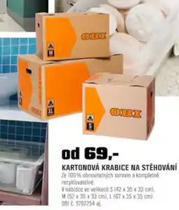 OBI Kartonová krabice na stěhování nabídka