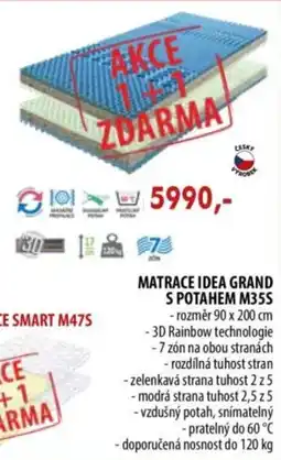 IDEA nábytek Matrace idea grand s potahem M35S nabídka
