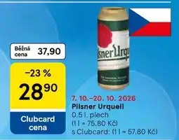 Tesco Pilsner Urquell nabídka
