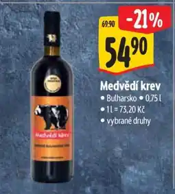 Albert Medvědí krev nabídka