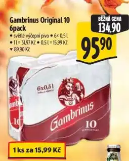 Albert Gambrinus Originál 10 6pack nabídka