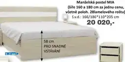 Jamall Manželská postel Mia nabídka
