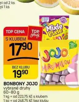 Flop BONBONY JOJO vybrané druhy nabídka